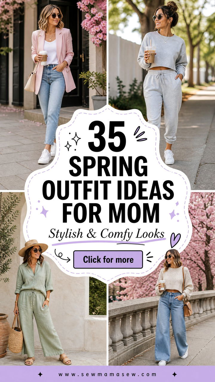 35 Spring Outfit Ideas for Mom Stylish and Comfy Looks - 35 Spring Outfit Ideas for Mom: Stylish & Comfy Looks