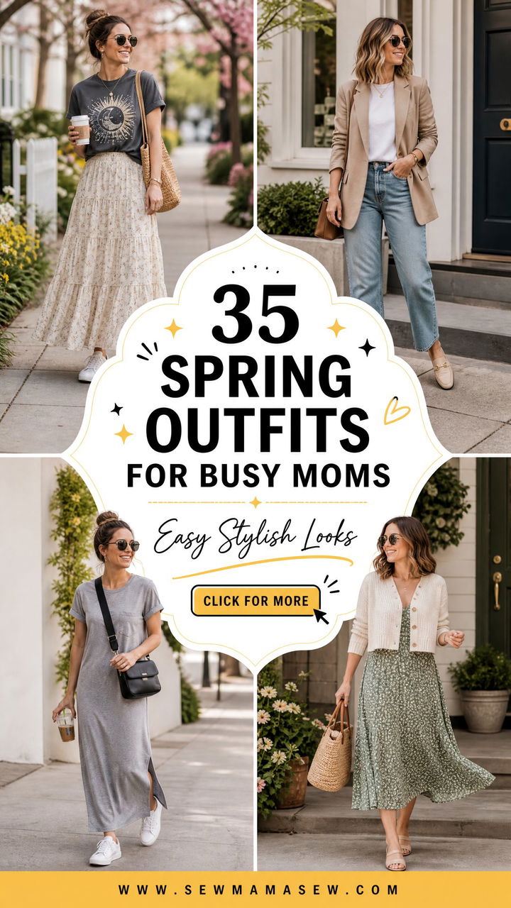 35 Spring Outfits for Busy Moms Easy Stylish Looks - 35 Spring Outfits for Busy Moms: Easy Stylish Looks