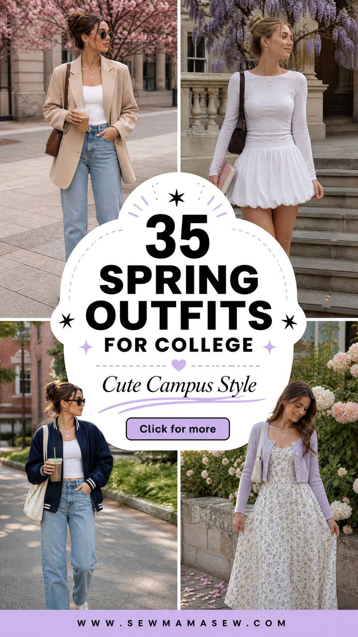 35 Spring Outfits for College Cute Campus Style Ideas - 35 Spring Outfits for College: Cute Campus Style Ideas