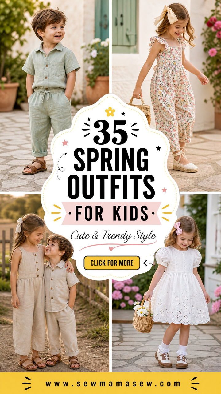 35 Spring Outfits for Kids Cute and Trendy Style Ideas - 35 Spring Outfits for Kids: Cute & Trendy Style Ideas
