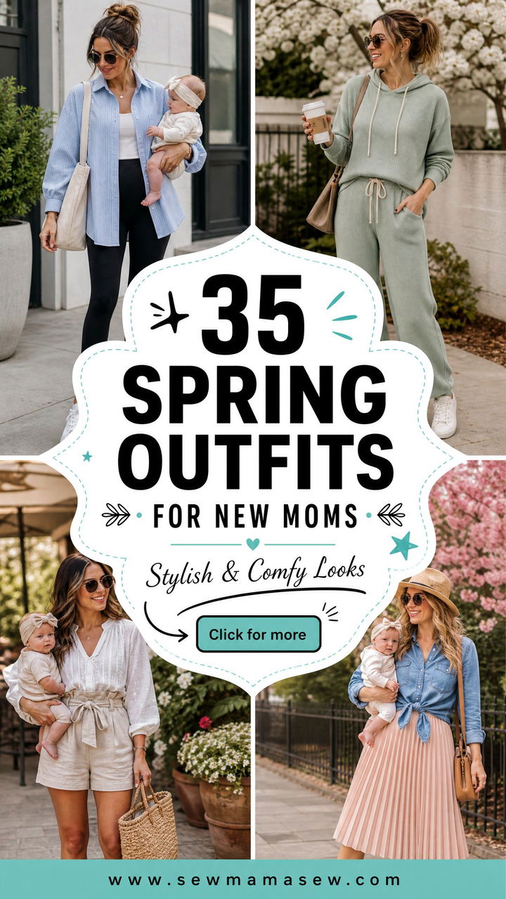 35 Spring Outfits for New Moms Stylish and Comfy Looks - 35 Spring Outfits for New Moms: Stylish & Comfy Looks