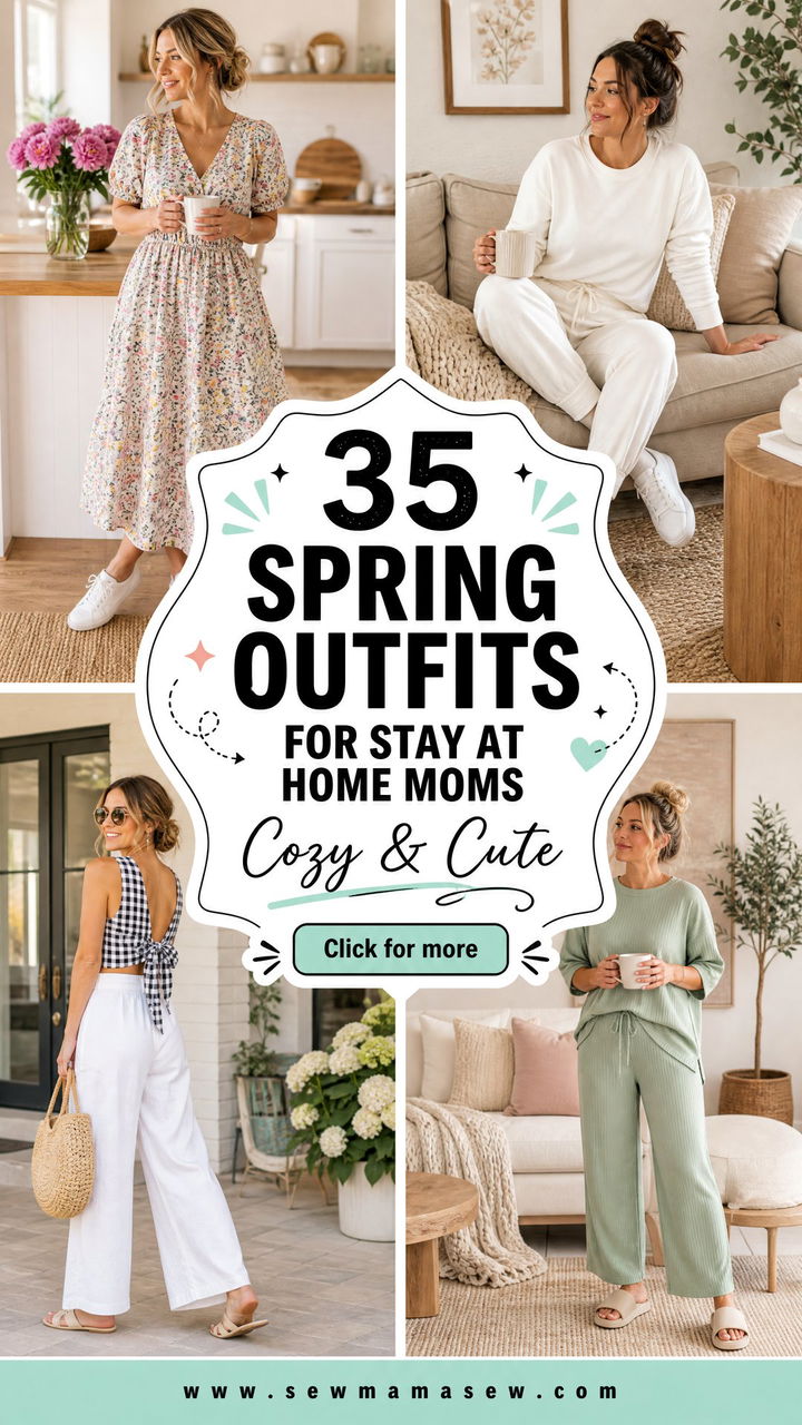 35 Spring Outfits for Stay at Home Moms Cozy and Cute - 35 Spring Outfits for Stay at Home Moms: Cozy & Cute