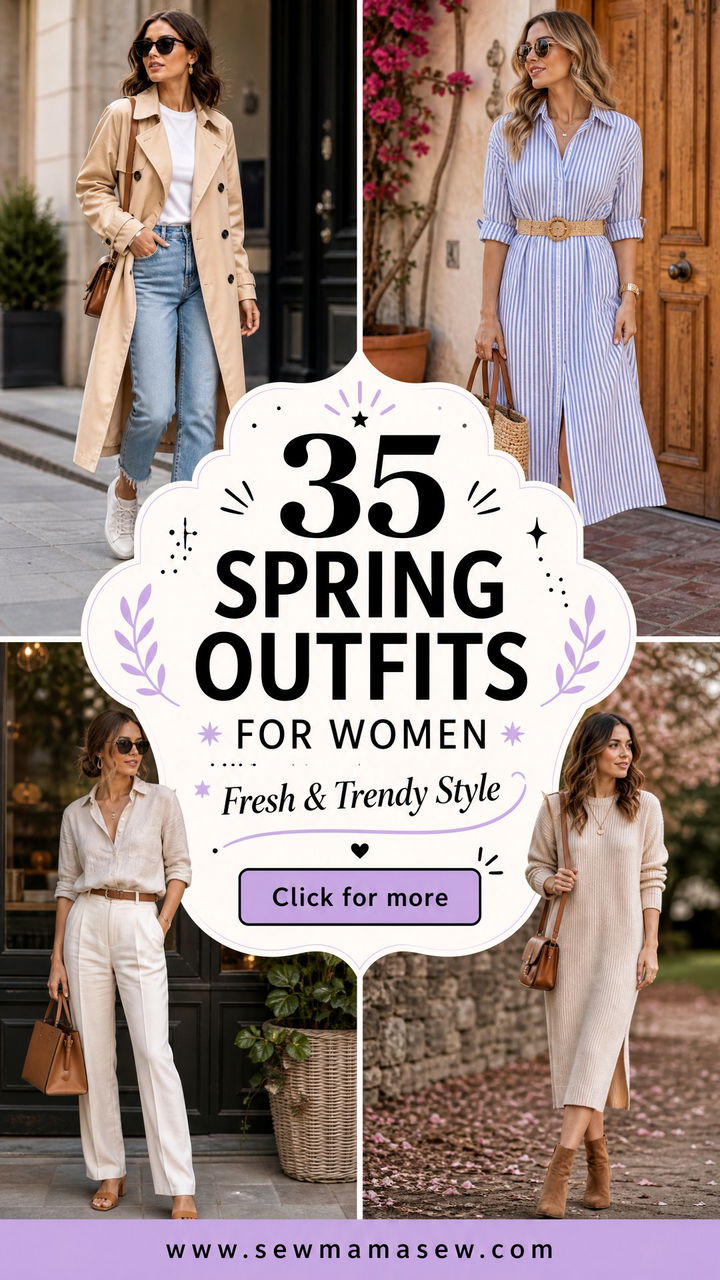 35 Spring Outfits for Women Fresh and Trendy Style Ideas - 35 Spring Outfits for Women: Fresh & Trendy Style Ideas