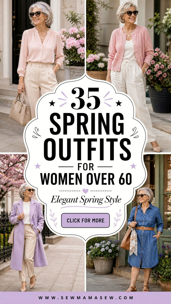 35 Spring Outfits for Women Over 60 Elegant Style - 35 Spring Outfits for Women Over 60: Elegant Style