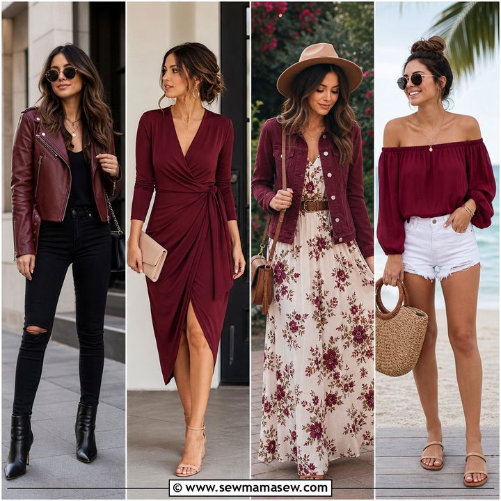 35 Spring Outfits in Burgundy: Chic Looks to Try Now