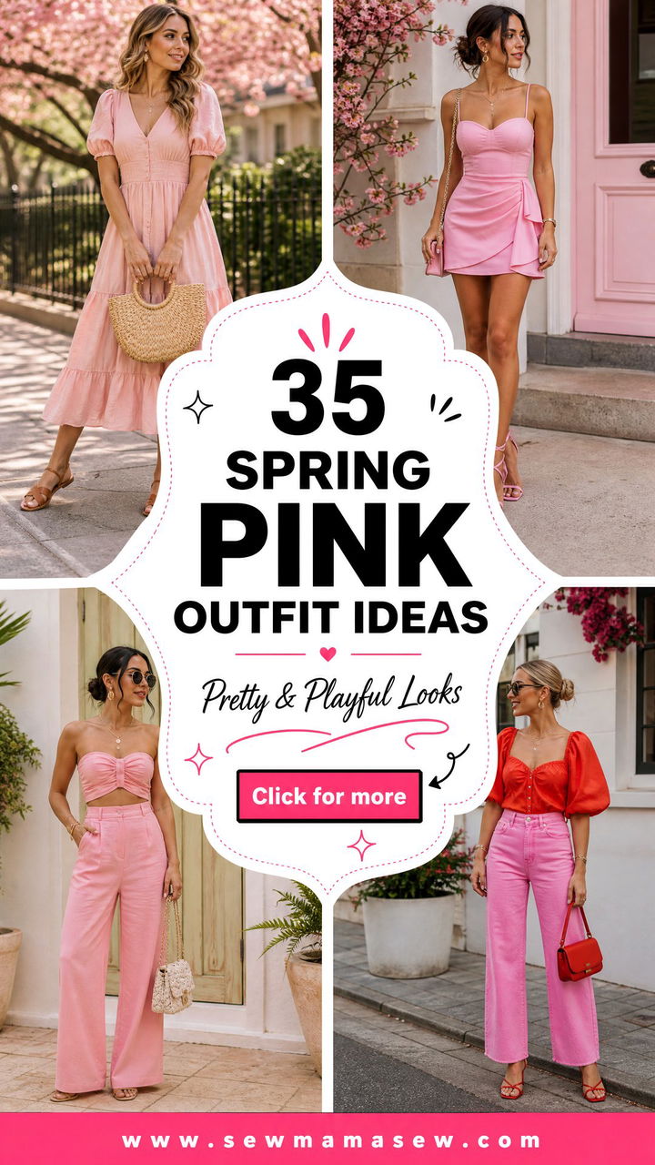 35 Spring Pink Outfit Ideas Pretty and Playful Looks - 35 Spring Pink Outfit Ideas: Pretty & Playful Looks