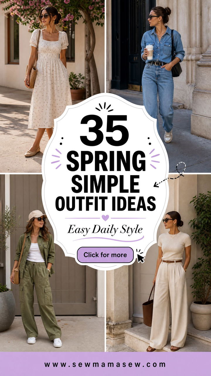35 Spring Simple Outfit Ideas for Easy Daily Style - 35 Spring Simple Outfit Ideas for Easy Daily Style