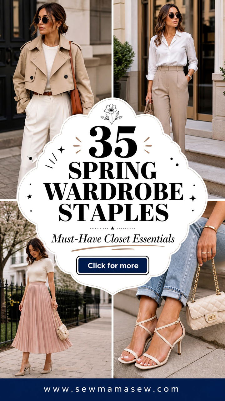 35 Spring Wardrobe Staples Every Woman Needs - 35 Spring Wardrobe Staples Every Woman Needs