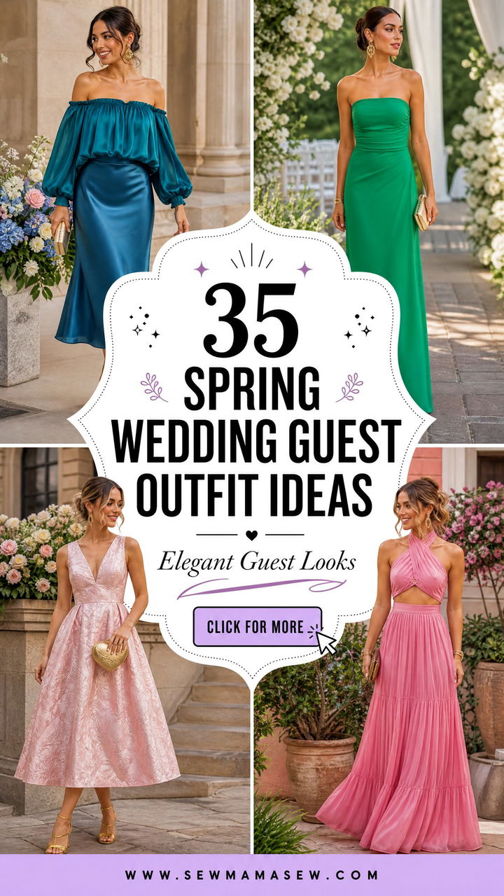 35 Spring Wedding Guest Outfit Ideas for Women - 35 Spring Wedding Guest Outfit Ideas for Women