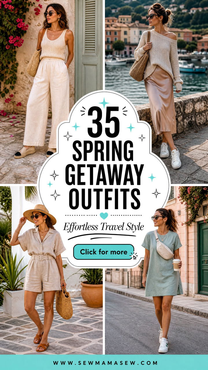 35 Spring Weekend Getaway Outfits for Effortless Travel Style - 35 Spring Weekend Getaway Outfits for Effortless Travel Style