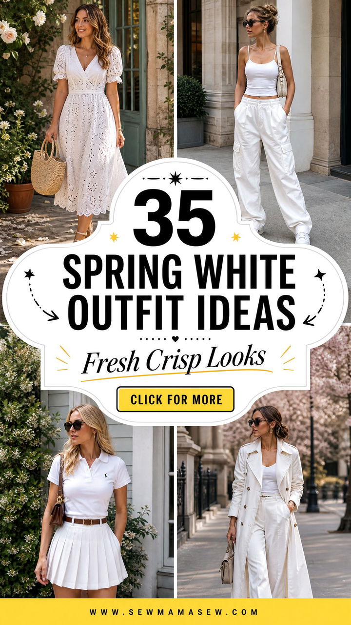 35 Spring White Outfit Ideas for a Fresh Look - 35 Spring White Outfit Ideas for a Fresh Look