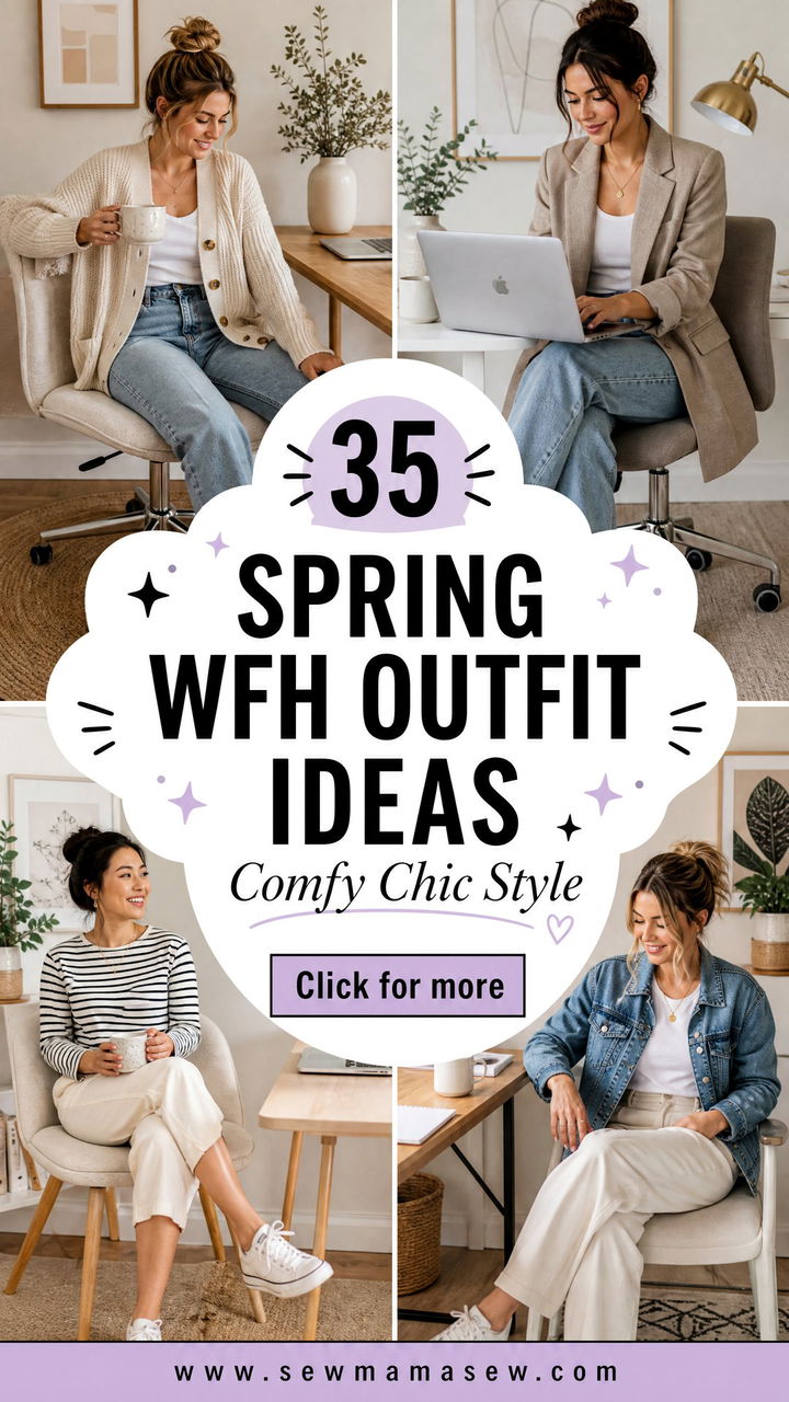 35 Spring Work From Home Outfit Ideas for Comfort and Style - 35 Spring Work From Home Outfit Ideas for Comfort & Style