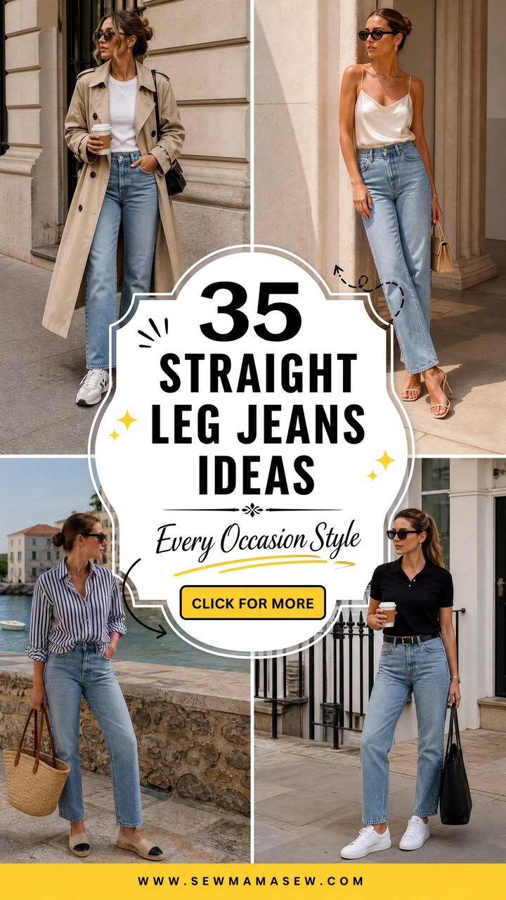 35 Straight Leg Jeans Outfit Ideas for Every Occasion - 35 Straight Leg Jeans Outfit Ideas for Every Occasion