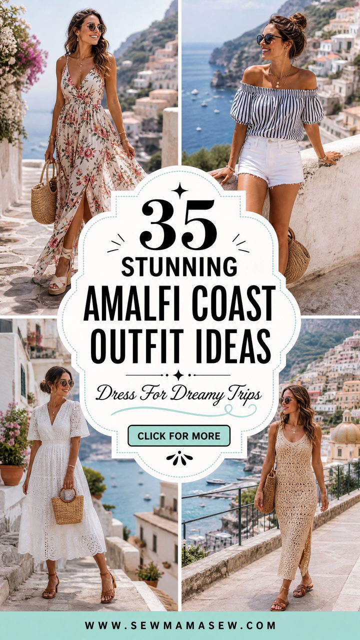 35 Stunning Amalfi Coast Outfit Ideas for Dreamy Trips - 35 Stunning Amalfi Coast Outfit Ideas for Dreamy Trips