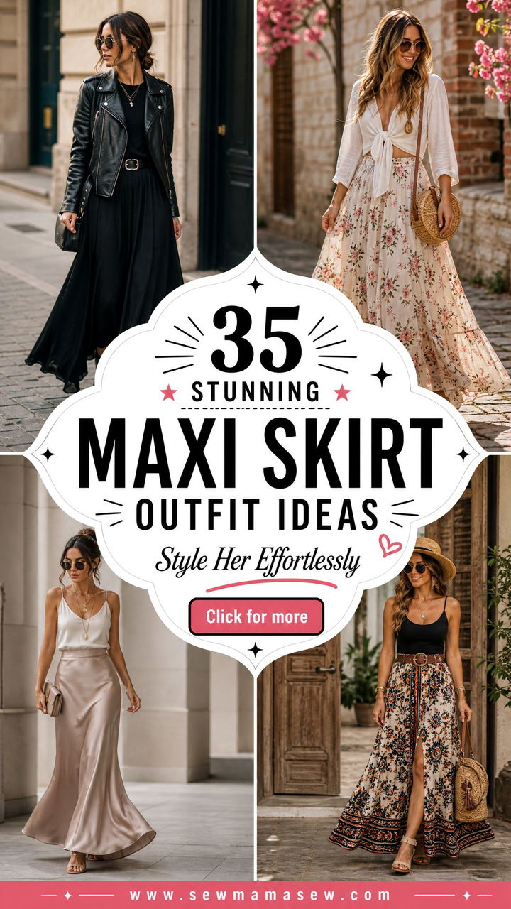 35 Stunning Maxi Skirt Outfit Ideas for Women in 2025 - 35 Stunning Maxi Skirt Outfit Ideas for Women in 2025