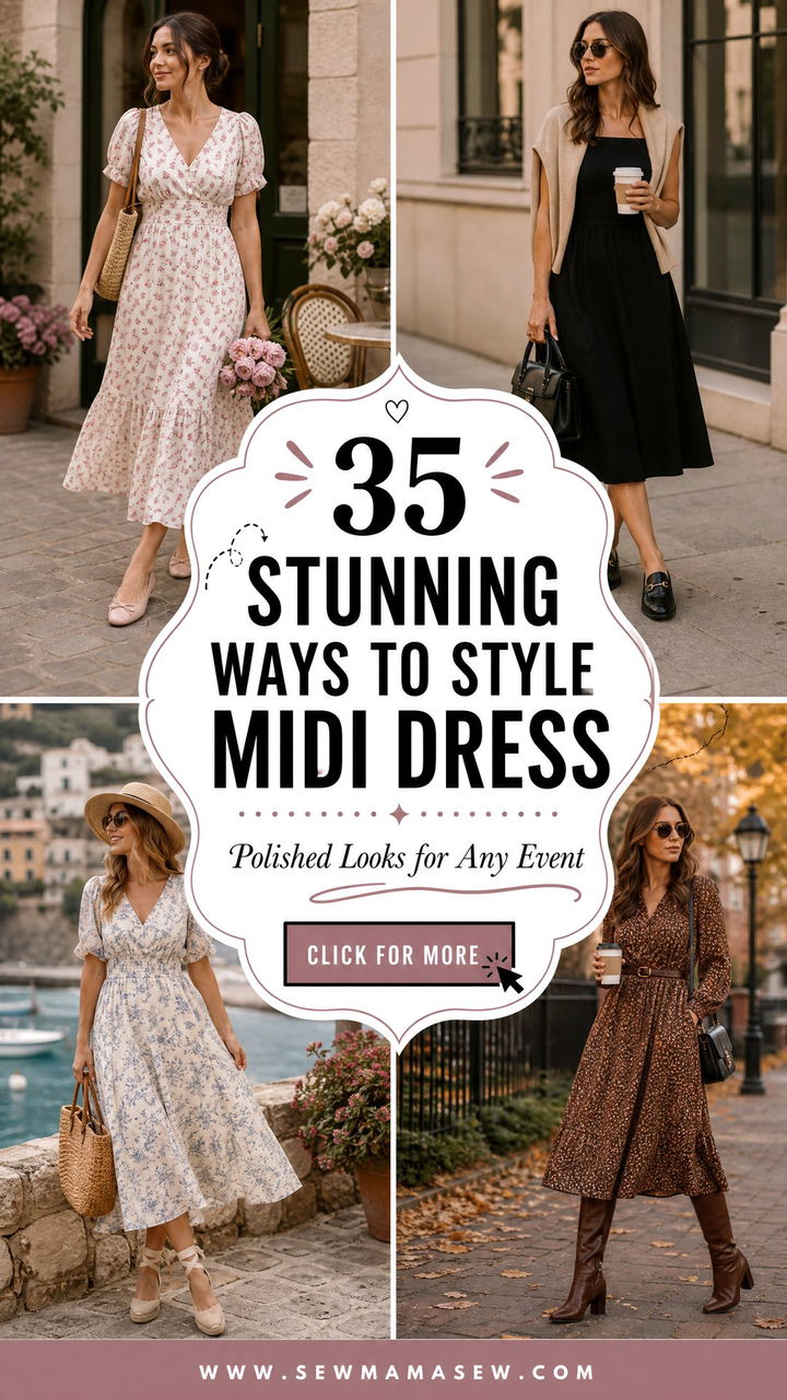35 Stunning Ways How to Style Midi Dress for Any Event - 35 Stunning Ways: How to Style Midi Dress for Any Event