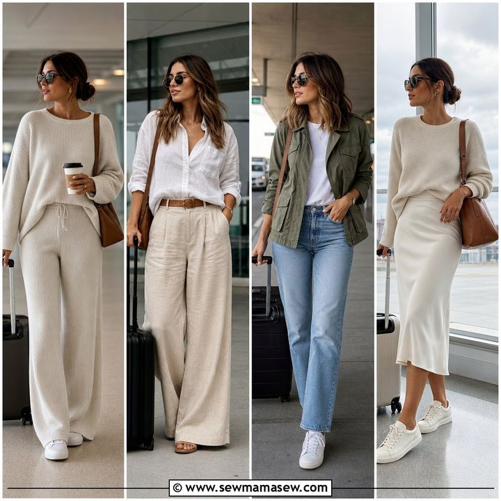 35 Stylish Airport Outfits for Women Over 40 to Try Now