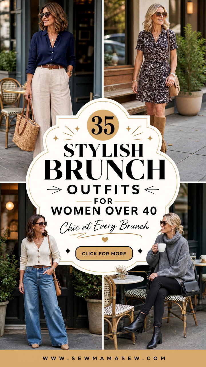 35 Stylish Brunch Outfits for Women Over 40 - 35 Stylish Brunch Outfits for Women Over 40