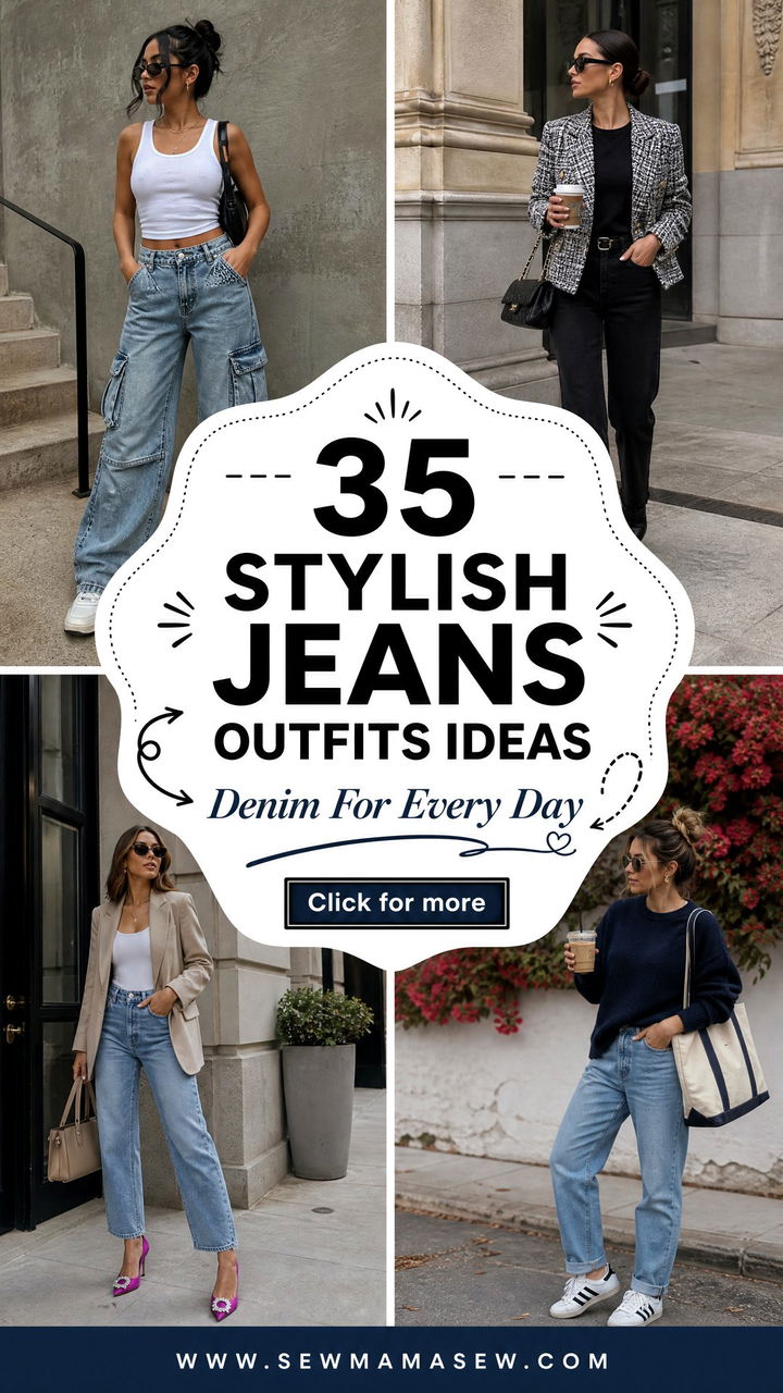 35 Stylish Jeans Outfits Ideas for Every Occasion - 35 Stylish Jeans Outfits Ideas for Every Occasion