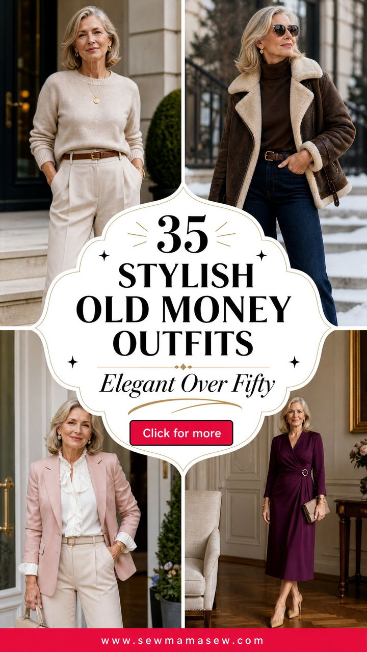 35 Stylish Old Money Outfits for Women Over 50 - 35 Stylish Old Money Outfits for Women Over 50