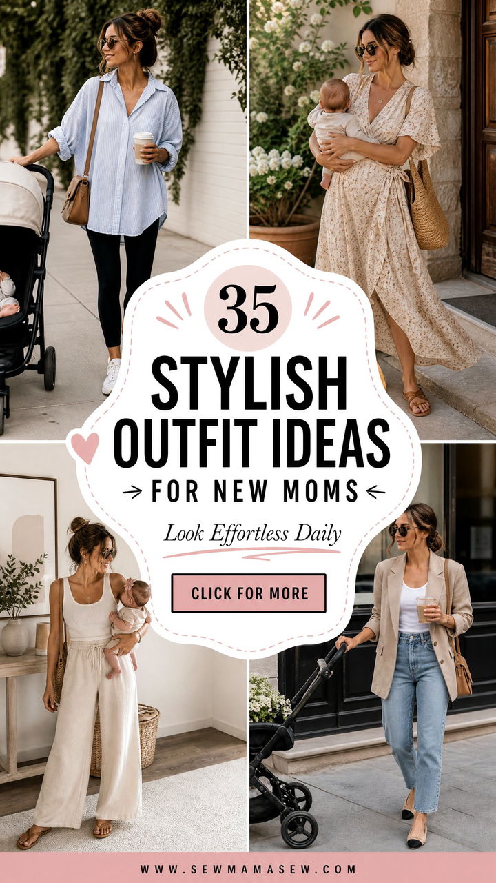 35 Stylish Outfit Ideas for New Moms to Look Effortless - 35 Stylish Outfit Ideas for New Moms to Look Effortless
