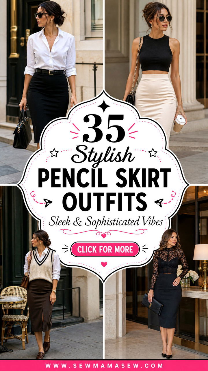 35 Stylish Pencil Skirt Outfits for Women to Try - 35 Stylish Pencil Skirt Outfits for Women to Try
