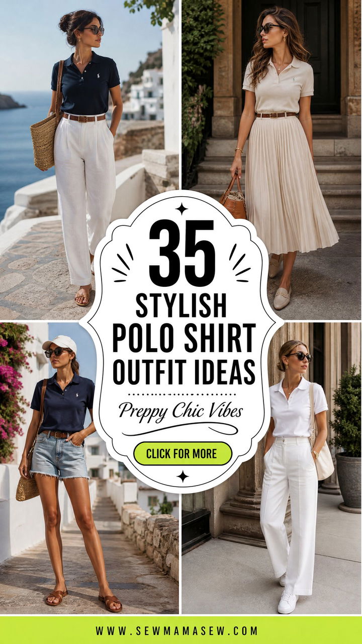 35 Stylish Polo Shirt Outfit Ideas for Women to Try - 35 Stylish Polo Shirt Outfit Ideas for Women to Try
