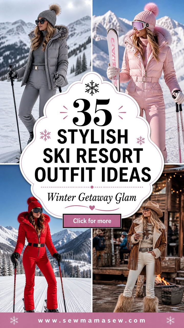 35 Stylish Ski Resort Outfit Ideas for Winter Getaways - 35 Stylish Ski Resort Outfit Ideas for Winter Getaways