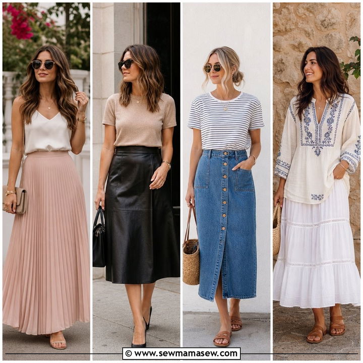 35 Stylish Skirt Outfit Ideas for Women Over 60