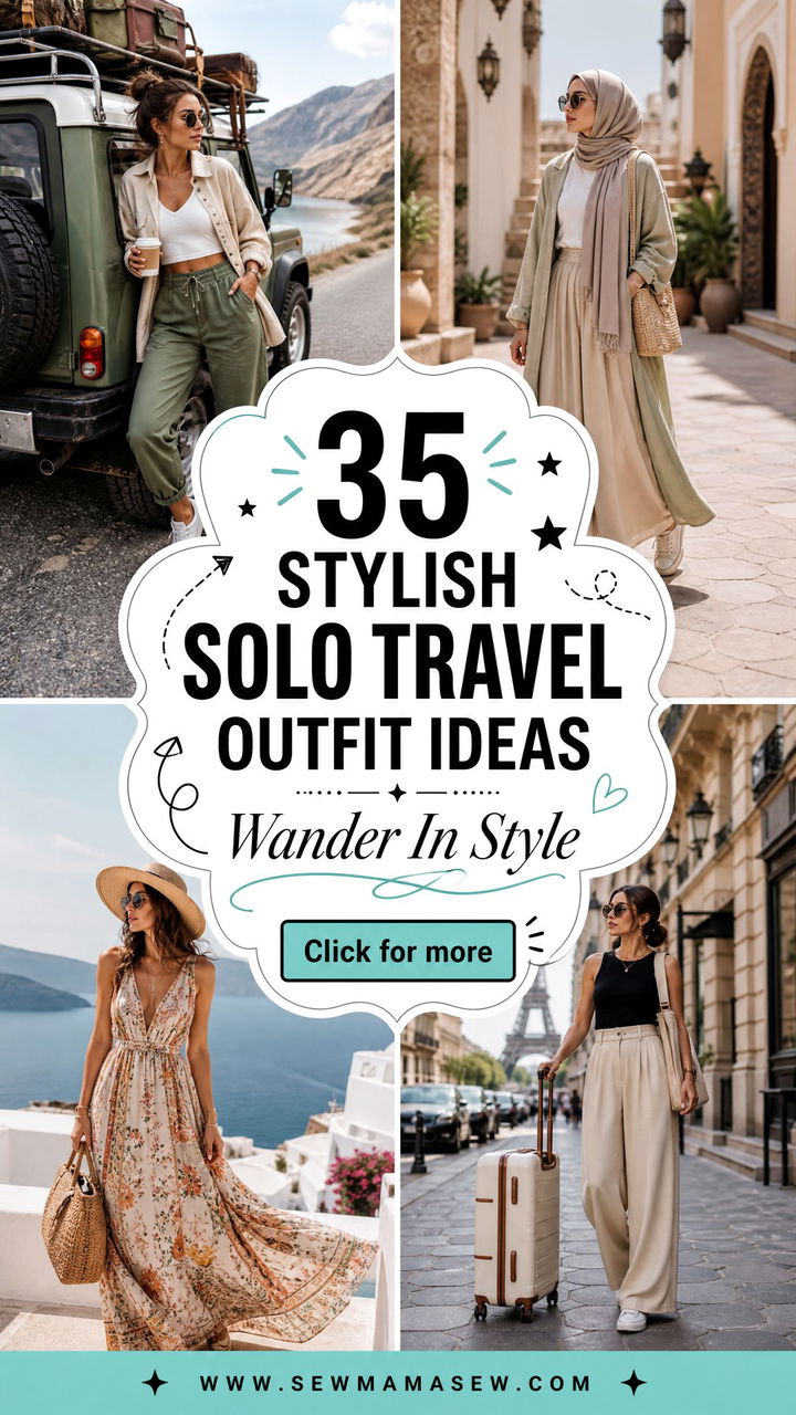 35 Stylish Solo Travel Outfit Ideas for Women - 35 Stylish Solo Travel Outfit Ideas for Women