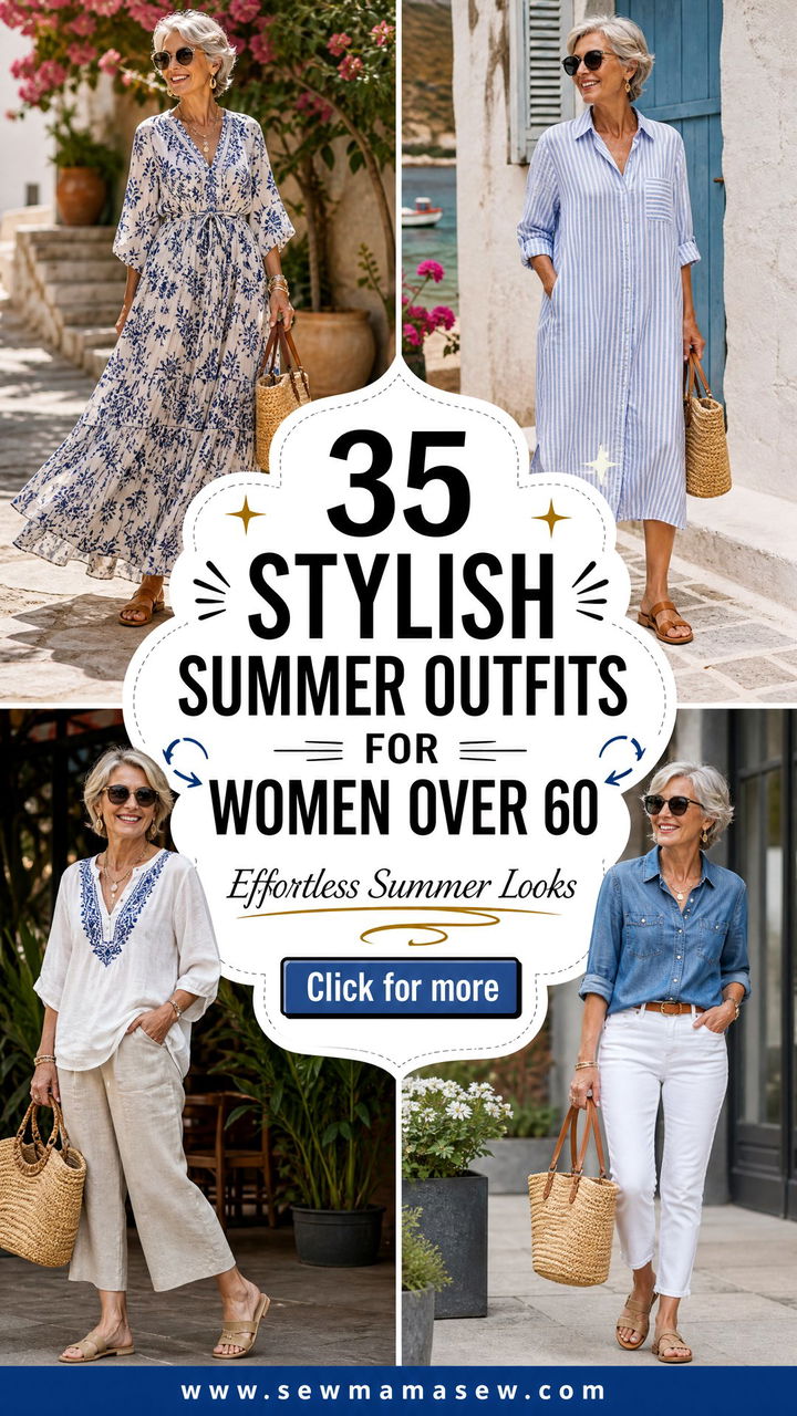 35 Stylish Summer Outfits for Women Over 60 to Love - 35 Stylish Summer Outfits for Women Over 60 to Love