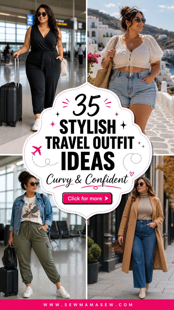 35 Stylish Travel Outfits for Curvy Women to Wear - 35 Stylish Travel Outfits for Curvy Women to Wear