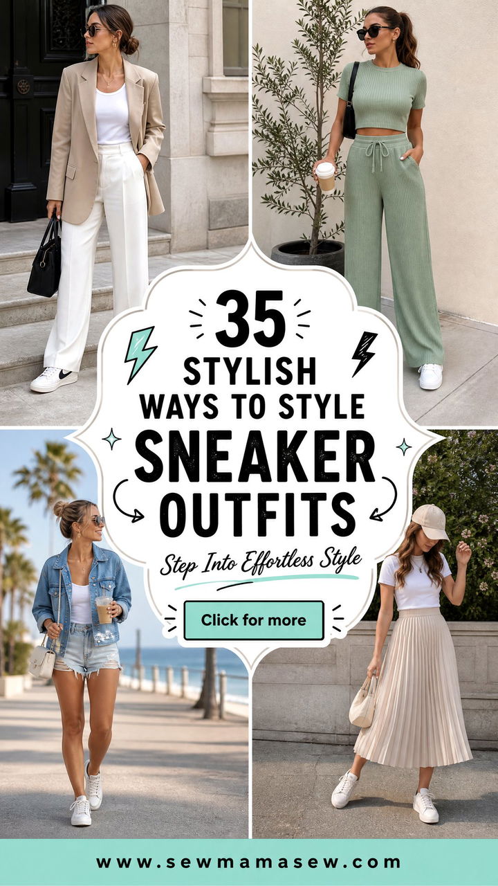 35 Stylish Ways to Style Sneaker Outfits This Year - 35 Stylish Ways to Style Sneaker Outfits This Year