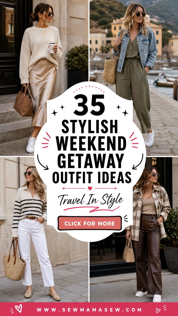 35 Stylish Weekend Getaway Outfit Ideas to Pack - 35 Stylish Weekend Getaway Outfit Ideas to Pack