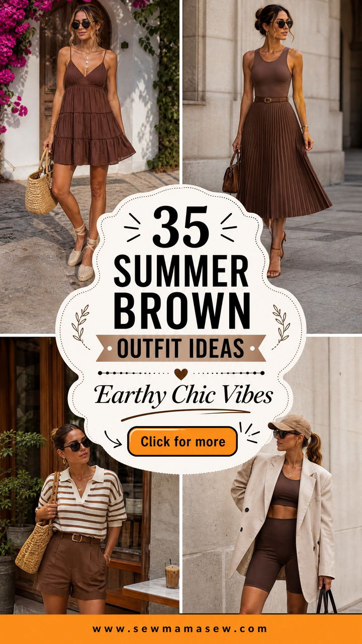 35 Summer Brown Outfit Ideas for an Earthy Chic Look - 35 Summer Brown Outfit Ideas for an Earthy Chic Look
