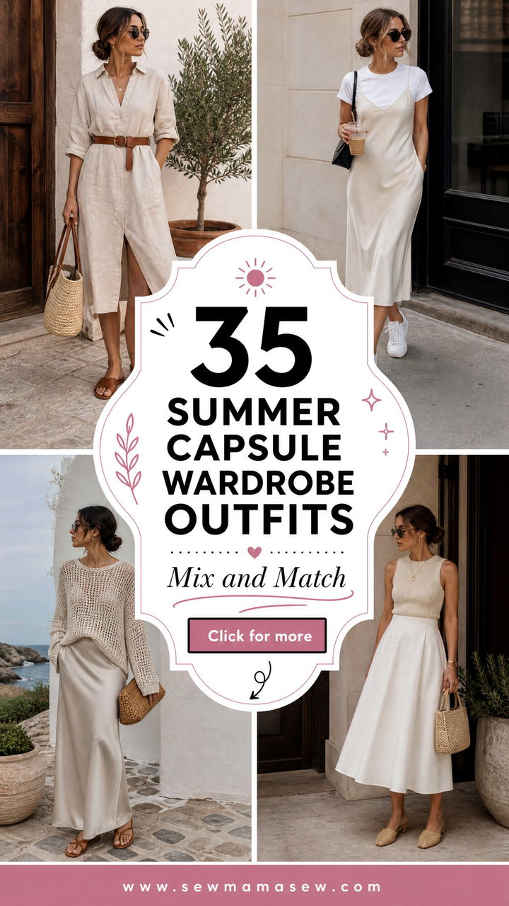 35 Summer Capsule Wardrobe Outfits to Mix and Match - 35 Summer Capsule Wardrobe Outfits to Mix & Match