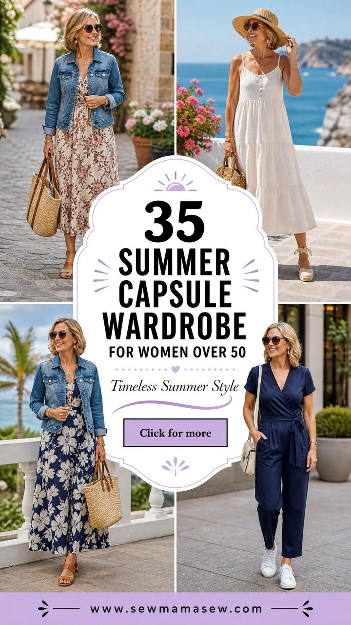 35 Summer Capsule Wardrobe for Women Over 50 - 35 Summer Capsule Wardrobe for Women Over 50
