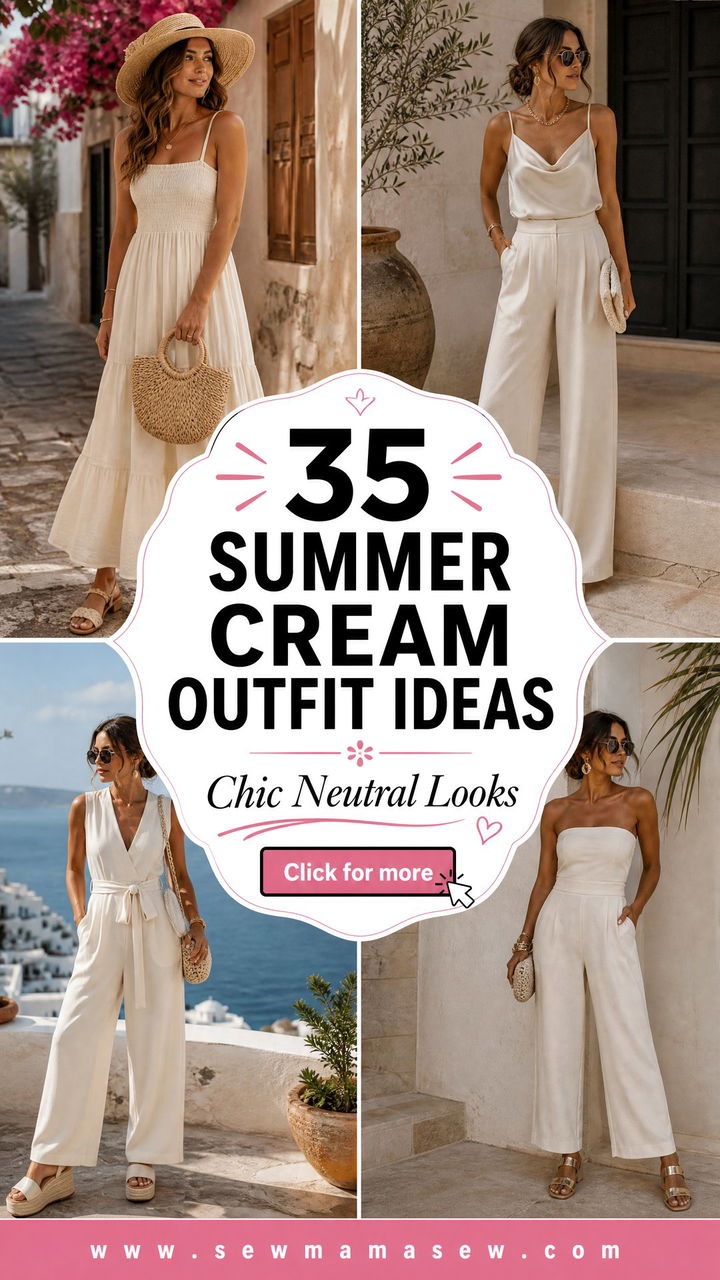 35 Summer Cream Outfit Ideas for Chic Neutral Looks - 35 Summer Cream Outfit Ideas for Chic Neutral Looks