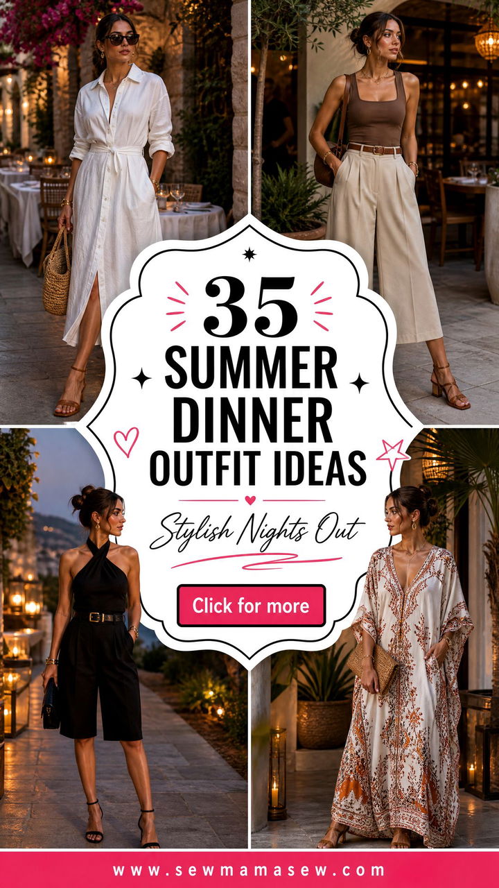 35 Summer Dinner Outfit Ideas for Stylish Nights Out - 35 Summer Dinner Outfit Ideas for Stylish Nights Out