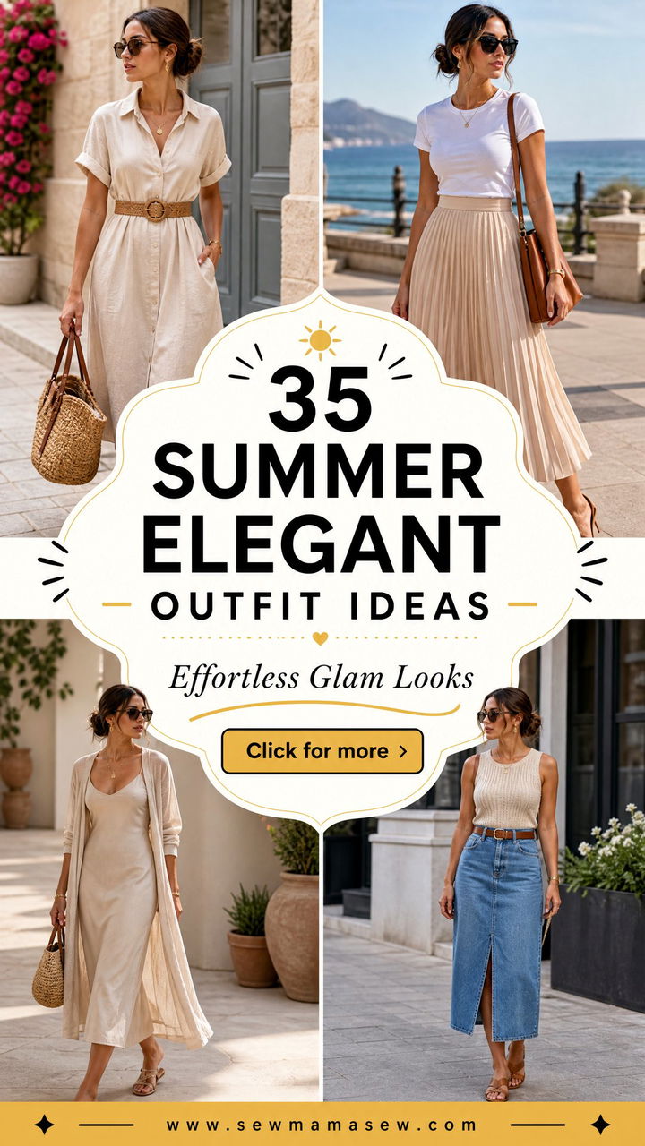 35 Summer Elegant Outfit Ideas for Effortless Glam - 35 Summer Elegant Outfit Ideas for Effortless Glam