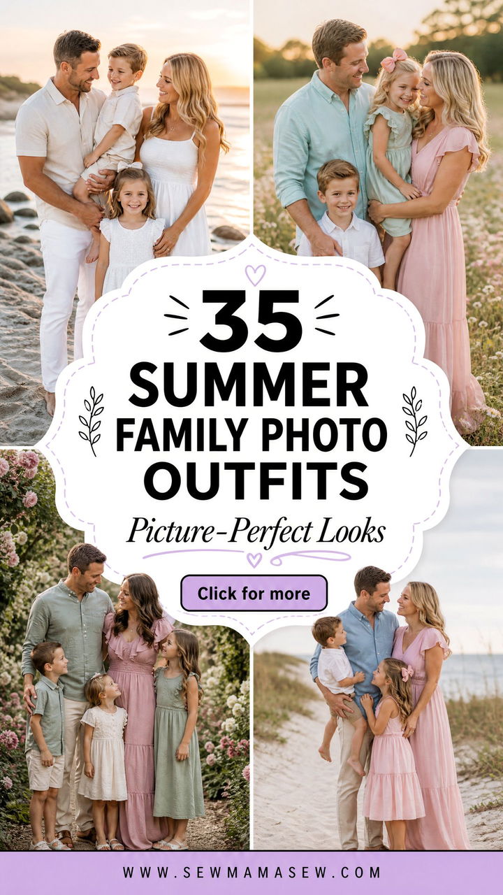 35 Summer Family Photo Outfits for Picture-Perfect Looks - 35 Summer Family Photo Outfits for Picture-Perfect Looks