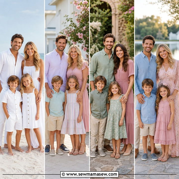 35 Summer Family Photo Outfits for Picture-Perfect Looks