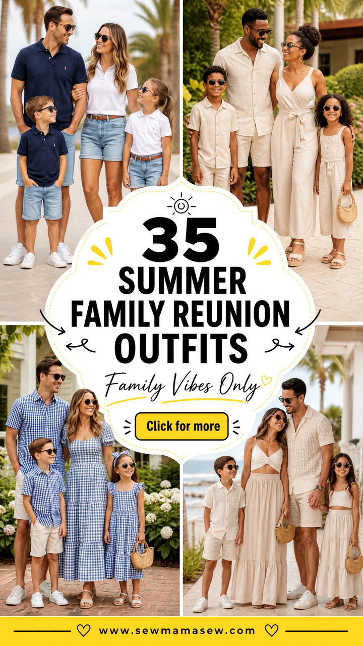 35 Summer Family Reunion Outfits Youll Love - 35 Summer Family Reunion Outfits You'll Love