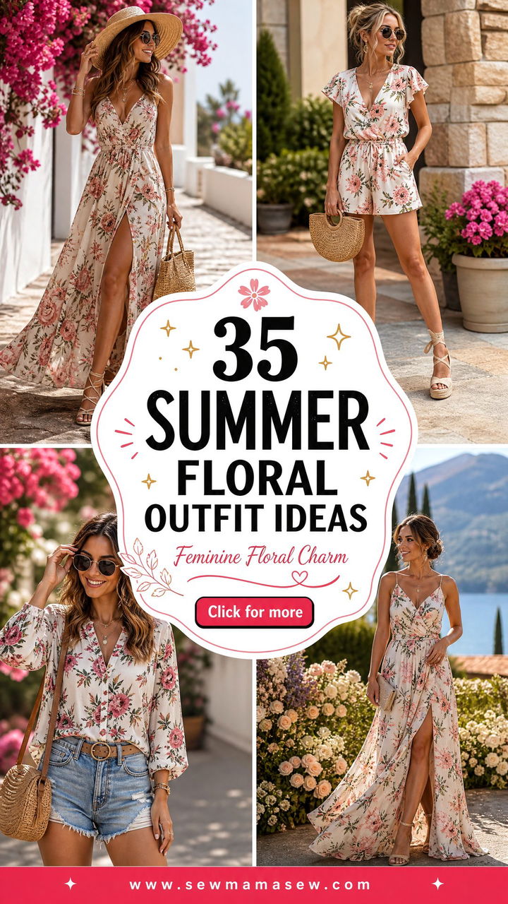 35 Summer Floral Outfit Ideas for a Feminine Look - 35 Summer Floral Outfit Ideas for a Feminine Look