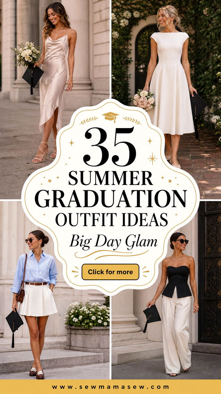 35 Summer Graduation Outfit Ideas for Big Day - 35 Summer Graduation Outfit Ideas for Big Day