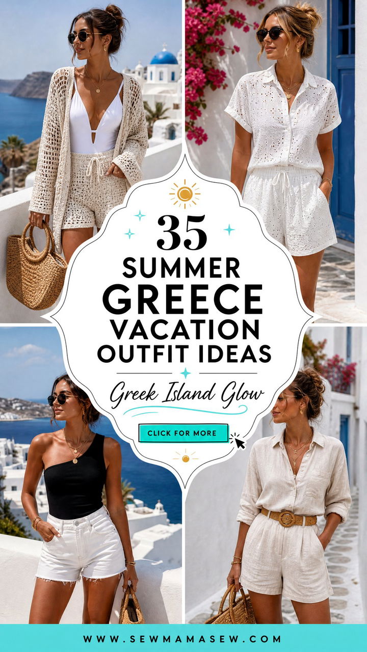 35 Summer Greece Vacation Outfit Ideas to Pack - 35 Summer Greece Vacation Outfit Ideas to Pack