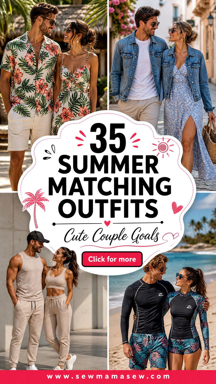 35 Summer Matching Outfits for Couples to Try - 35 Summer Matching Outfits for Couples to Try