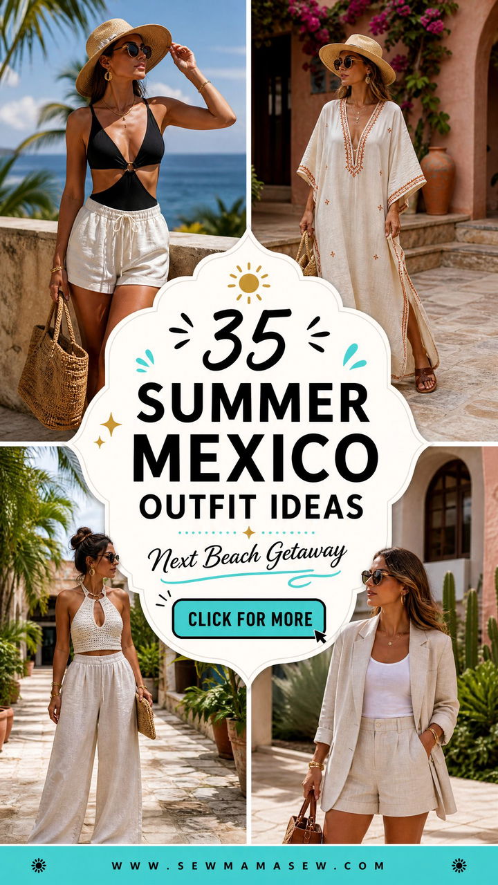 35 Summer Mexico Outfit Ideas for Your Next Getaway - 35 Summer Mexico Outfit Ideas for Your Next Getaway
