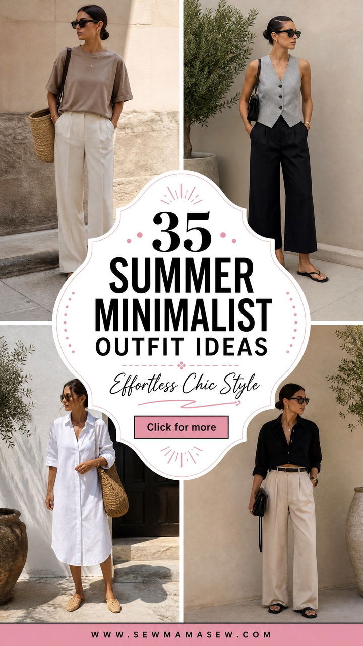 35 Summer Minimalist Outfit Ideas for Effortless Style - 35 Summer Minimalist Outfit Ideas for Effortless Style