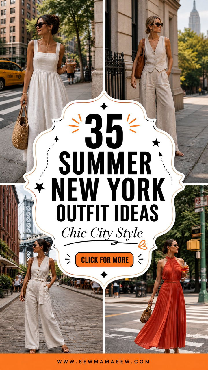 35 Summer New York Outfit Ideas for City Style - 35 Summer New York Outfit Ideas for City Style